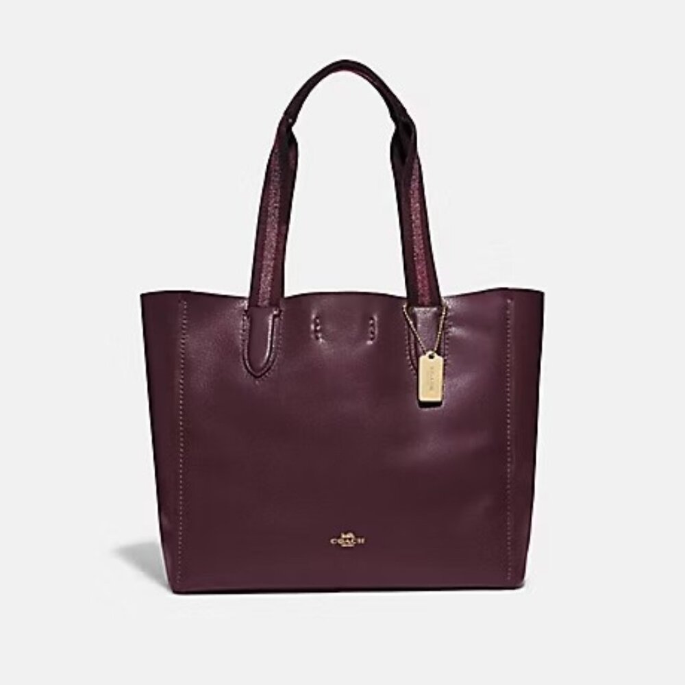 New Coach Derby Rasberry Leather Shoulder Bag Tote Purse
